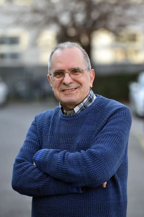 Zagreb, 04.03.2025 (pogled) - Davor Grgic, profesor na FER-u, uz razgovor J.Krsovnika.foto Davor Kovacevicpogled