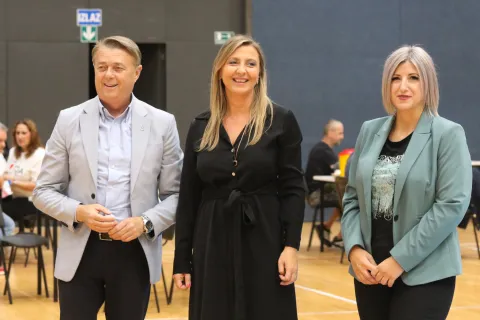 Osijek, 17. 09. 2025, SD Gradski vrt. Javno zdravstvena akcija usmjerena prema hrvatskim braniteljima, pročelnica Romana Kovačević. Goran Ivanovi Lac...snimio GOJKO MITIĆ