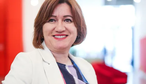 MAGAZIN12.03.2024.., Zagreb - Dr. sc. Nikolina Borcic, autorica knjige "Vrag je u detalju" koja govori o vaznosti jezika u politickoj komunikaciji. Photo: Slavko Midzor/PIXSELL