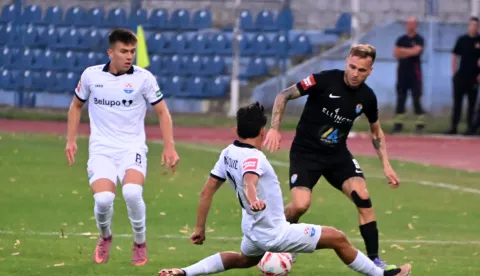 Vinkovci, 30.08.2025. - Supersport HNL 5. kolo Vukovar 1991 - Slaven Belupo. foto HINA/Gordan Pani?/ gp