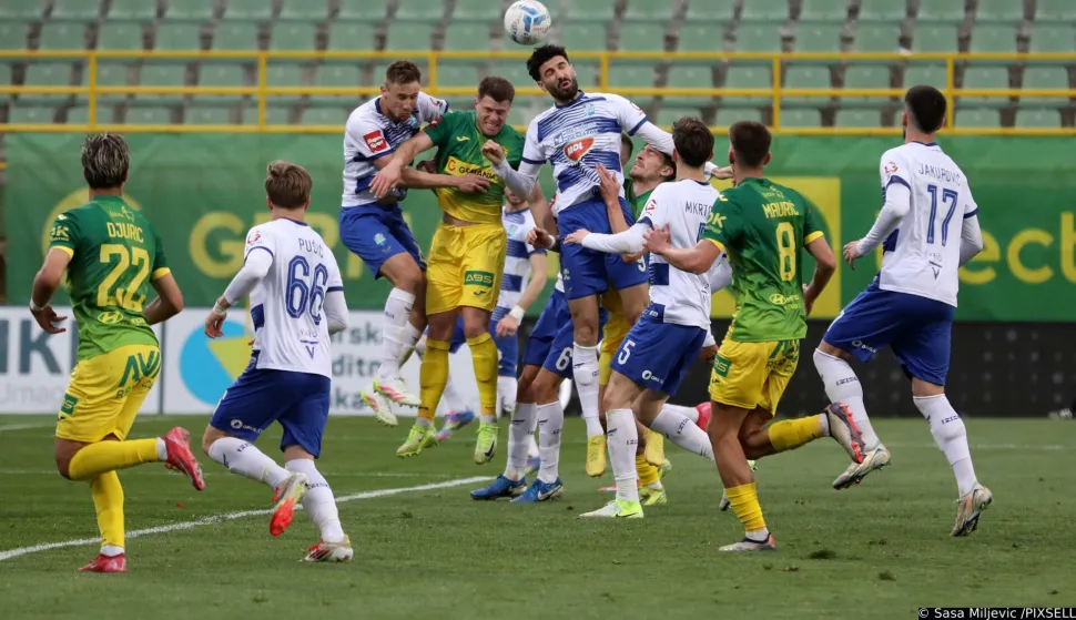 29.03.2025., Pula - Stadion Aldo Drosina, Istra 1961 i Osijek sastali se u 27.kolu SuperSport HNLa. Slavili domacini 2:1. Pobjednicki gol Rozica. Photo: Sasa Miljevic/PIXSELL
