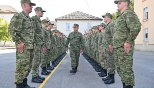 Zagreb, 18.9.2025. - U Središte za obuku pješaštva i oklopništva u Požegi u četvrtak je na dragovoljno vojno osposobljavanje stigao treći ovogodišnji naraštaja ročnika, 239 mladića i djevojaka iz cijele Hrvatske, priopćeno je iz Ministarstva obrane RH.foto HINA/ MORH/ T. Brandt/ ml