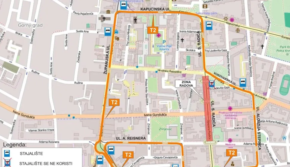 Radovi u Radićevoj - GPP