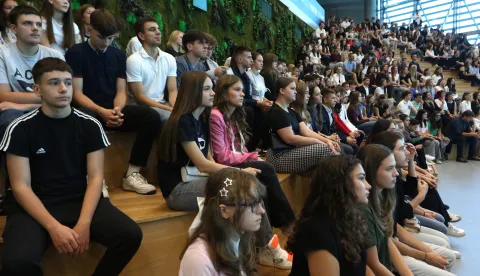 Osijek, 19. 09. 2025, Gospodarski centar. Nagrade za izvrsnost učenicima i mentorima OŠ i SŠ.snimio GOJKO MITIĆ