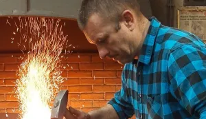 ĐAKOVO - ĐAKOVAČKI MAJSTOR FRANJO VINKOVIĆ, Kovanjem čvora zatražio status kovača umjetnika, ožujak 2021.