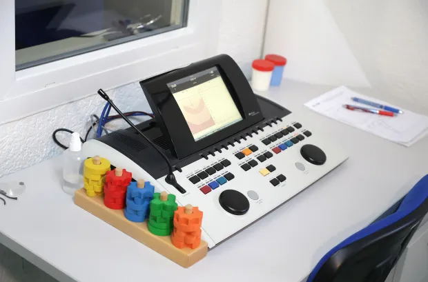 Osijek, 23. 09. 2025., Ulica J. J. Strossmayera 6, SUVAG, obilazak, Nataša Tramišak; kilnički audiometar; ORL ambulanta; ilustracija; ORLSNIMIO BRUNO JOBST