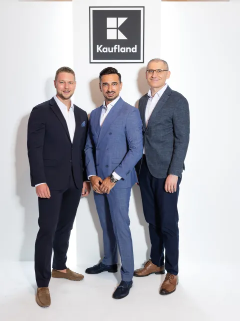 Patrick Rudat, CEO Kaufland k.d., Daniel Šturm, član Uprave, Tomislav Šapina, član Uprave