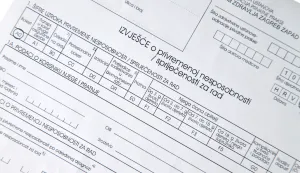 19.02.2016., Zagreb - Doznake - obrazac izvjesca o privremenoj nesposobnosti - sprijecenosti za rad."nPhoto: Davor Puklavec/PIXSELL