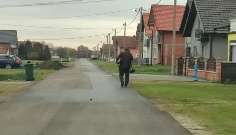 Dimnjačar u Županji, prosinac 2024.snimila Marija Lešić Omerović