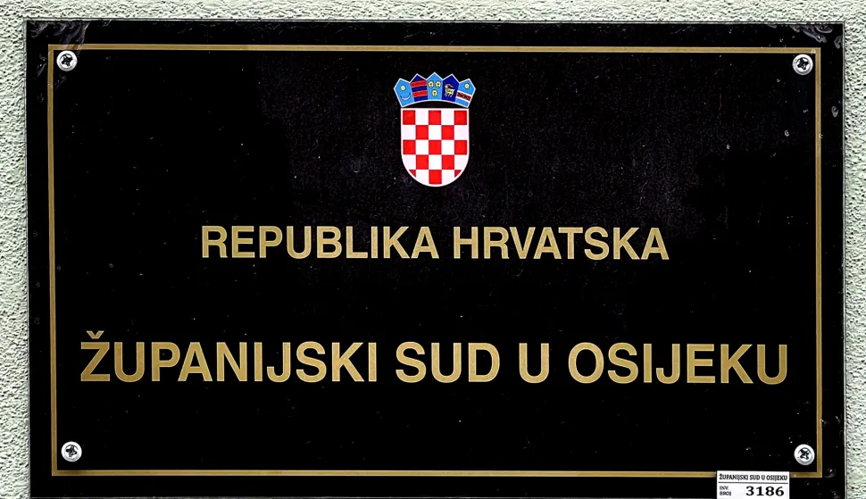 Osijek, 24. 01. 2023, Zupanijski sud u Osijeku, izricanje presude, sutkinja Leko, okrivljenici se nisu pojavili, ilustracija, procelje Opcinskog suda u Osijeku i Zupanijskog suda u OsijekuSNIMIO BRUNO JOBST