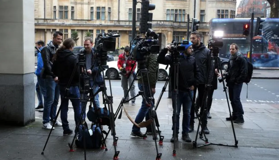 10.04.2018., London, Engleska - Westminsterski sud odlucuje o izrucenju Ivice Todorica Hrvatskoj cije ga pravosudje trazi zbog slucaja Agrokor. Todoric na sudu pokusava dokazati da se protiv njega vodi politicki progon i da nece imati posten proces u Hrvatskoj. Novinarske ekipe. Photo: Goran Stanzl/PIXSELL