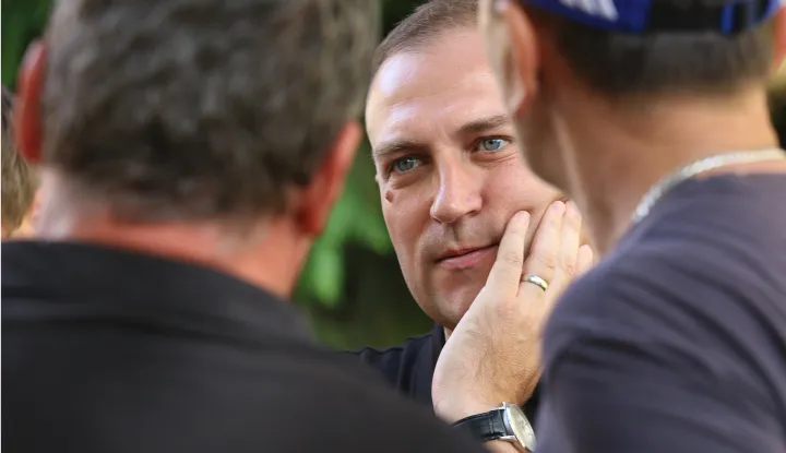 Osijek, 23. 09. 2025, Dvorište Županijske 4, press na temu: Treći nacionalni sastanak Nacionalnog kriznog stožera za kontrolu i suzbijanje afričke svinjske kuge na području Republike Hrvatske, epidemiološka situacija zbog afričke svinjske kuge na objektima na području OBŽ i Vukovarsko - srijemske županije. Ministrar poljoprivrede i ribarstva David Vlajčić.snimio GOJKO MITIĆ