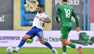 24.09.2025., stadion Gradski stadion "Ivan Kusek Apas", Koprivnica - SuperSport Hrvatski nogometni kup, sesnaestina finala, NK Koprivnica - HNK Hajduk. Marko Livaja Photo: Vjeran Zganec Rogulja/PIXSELL