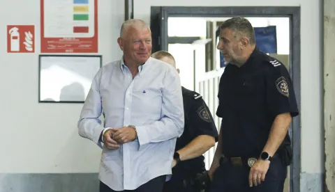 Zagreb, 11.07.2025. - Hrvoje Petrač doveden je na ispitivanje u Uskok. foto HINA/ Lana SLIVAR DOMINIĆ/ lsd