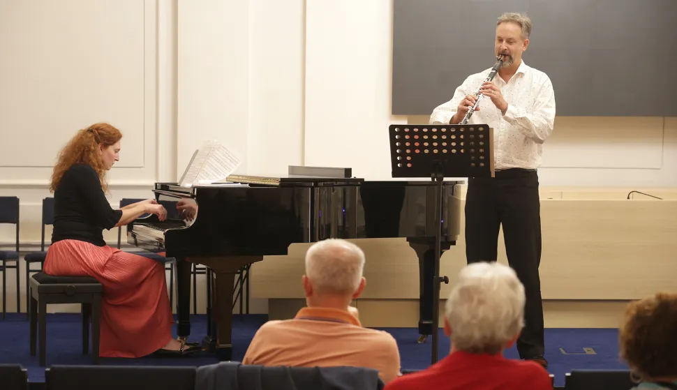 Osijek, 25. 09. 2025., FFOS, koncertni ciklus, Panona Muziko, Panona Cambra, Bruno Philipp - klarinet, Kosjenka Turkulin - klavirSNIMIO BRUNO JOBST