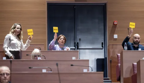 Zagreb, 24.09.2025 - Sjednica Hrvatskog sabora. Na slici Marija Selak Raspudić, Bo&scaron;ka Ban, Ivica Baksa.foto HINA/ Damir SENČAR/ ds