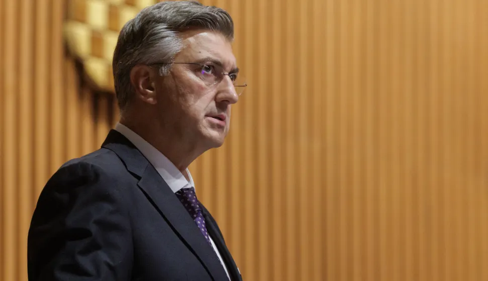 Zagreb, 15.09.2025. - Aktualnim prijepodnevom počela je 7. sjednica Hrvatskog sabora.Na fotografiji Andrej Plenković.foto HINA/ Edvard ŠUŠAK/ es