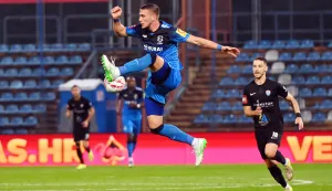 26.09.2025. stadion Anđelko Herjavec, Varaždin8. kolo SuperSport HNL 25/26 između NK Varazdin i NK VukovarNa fotografiji Ivan MamutPhoto: Marko Jurinec /HINA