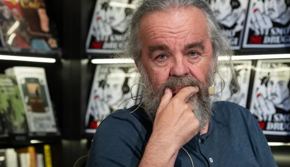 04.06.2025., Zagreb - U knjizari Fraktura odrzano je predstavljanje posebnog izdanja knjizevnog magazina Bestbook. Miljenko Jergovic. Photo: Davor Puklavec/PIXSELL