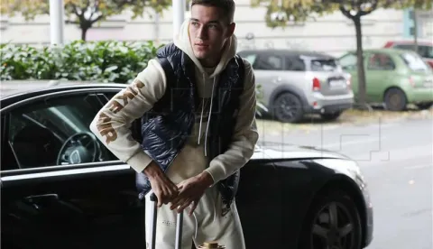 Okupljanje hrvatske nogometne reprezentacijeZagreb, 14.11.2022. - Okupljanje hrvatske nogometne reprezentacije uoči odlaska na Svjetsko prvenstvo. Na fotografiji Luka Sučić. foto HINA/ Lana SLIVAR DOMINIĆ/ lsd