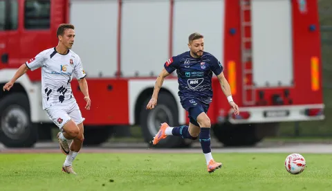 28.09.2025., Gradski stadion, Velika Gorica - SuperSport HNL, 08. kolo, HNK Gorica - NK Osijek. Ivan Fiolic i Roko Jurisic Photo: Goran Stanzl/PIXSELL