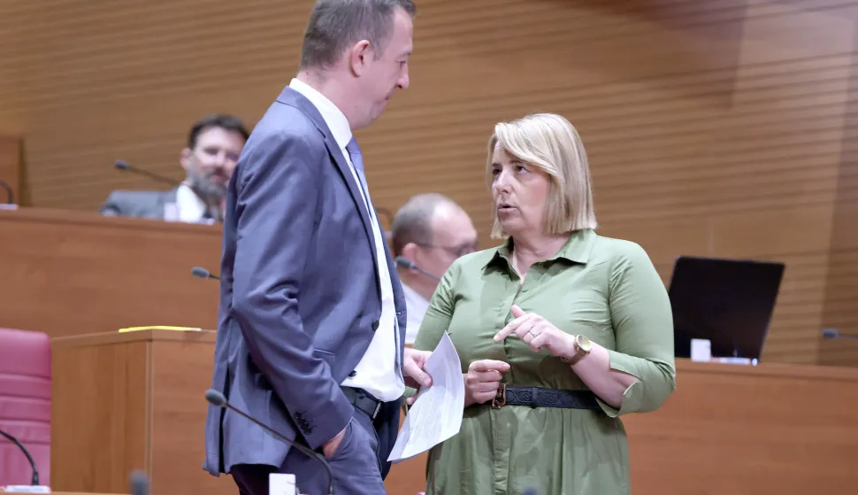 17.06.2025., Zagreb - Sjednica Sabora nastavljena je raspravom o Konacnom prijedlogu zakona o mirovinskom osiguranju. Photo: Patrik Macek/PIXSELL