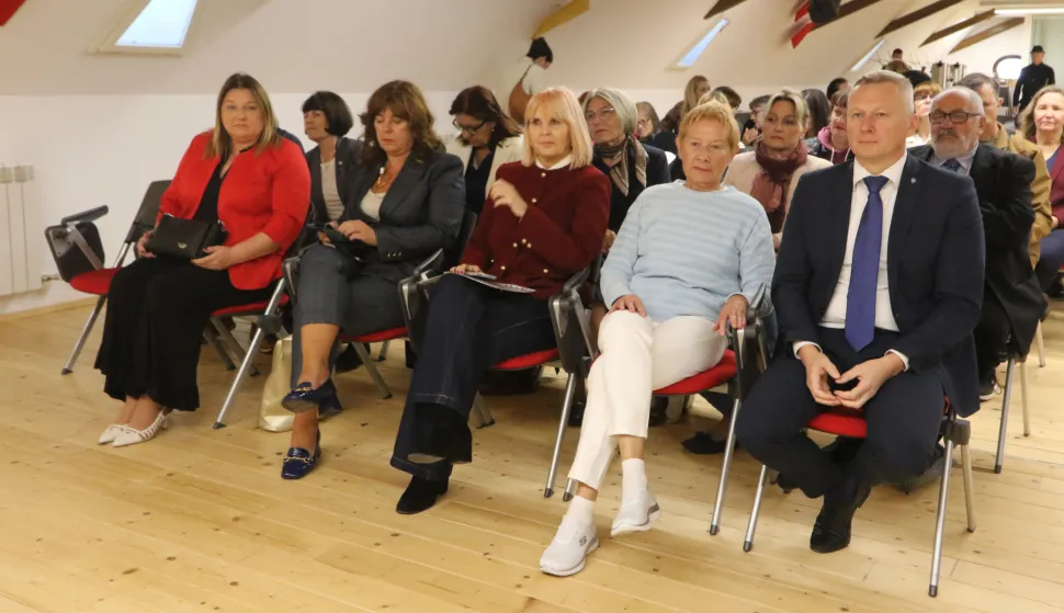 Osijek, 02. 10. 2025, Stara Pekara. Otvorenje 30. jesenskog poslovnog sastanka Hrvatske mreže zdravih gradova. Selma &Scaron;ogorić, Tihomir Florjančić..snimio GOJKO MITIĆ