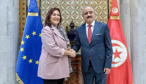 Povjerenica Europske komisije Dubravka Šuica razgovarala je u četvrtak u Tunisu s ministrom vanjskih poslova Mohamedom Alijem Naftijem o nizu pitanja, uključujući migracije, uz zaključak da je ta zemlja ostvarila "značajan napredak u upravljanju migracijama" s velikim padom broja polazaka iz Tunisa u 2025.