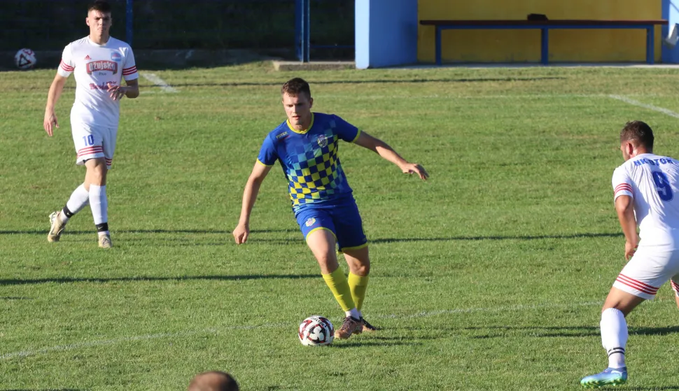 Darda, 20. 09. 2025, Igralište kraj Đole u Dardi, nogomet, Darda - Otok, MŽNL Osijek - Vinkovci.snimio GOJKO MITIĆ