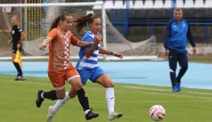 Osijek, 28. 09. 2025, Stadion Gradski vrt. Osijek - Agram (Zagreb), Magenta liga nogometašica.snimio GOJKO MITIĆ