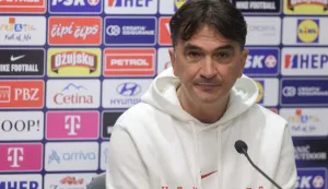 Zagreb, 06.10.2025. - Novinarska konferencija izbornika hrvatske nogometne reprezentacije Zlatka Dalića.Na fotografiji Zlatko Dalić.foto HINA/ Edvard ŠUŠAK