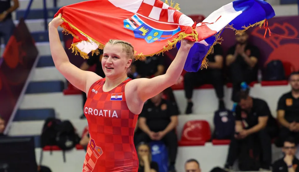 SLATINA, Slatinčanka Veronika Vilk nedavno je u Tirani osvojila i europsko zlato, 04.08.2023., foto Hrvatski hrvački savez