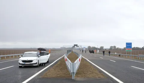 Sudaraž, 06. 10. 2025., Sudaraž, A5, A5 autocesta, 5C koridor, obilježavanje, završetak izgradnje koridora 5CSNIMIO BRUNO JOBST