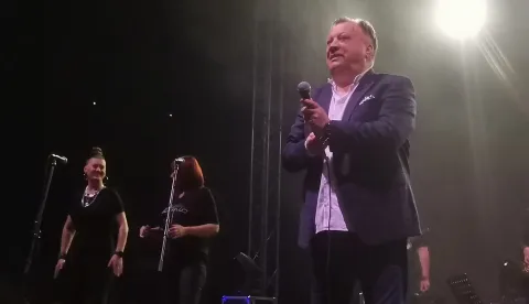 Osijek, 16. 03. 2024, Sportska dvorana Gradski vrt, koncert Halida Beslica.snimio GOJKO MITIĆ