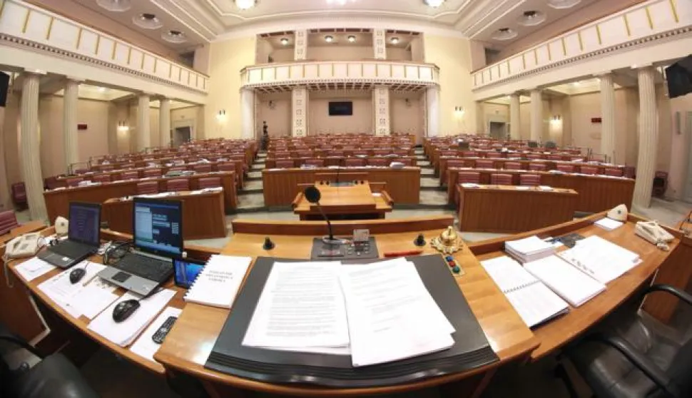 12.03.2015. Zagreb - Prazna sabornica Sabora Republike Hrvatske.Photo: Boris Scitar/Vecernji list------4 stupca colornovosti