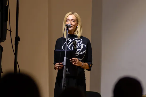 Osijek, 08. 10. 2025., OŠ A. Mihanovića, Gimnazija EDukOs: Dramski igrokaz i panel u povodu Svjetskog dana mentalnog zdravljaedukos; igrokaz; mentalno zdravlje; osnovna škola; školarci; Katarina Horvat