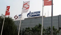The headquarter of Gazprom and Naftna Industrija Srbije (NIS) are pictured in Belgrade, Serbia, 31 August 2012. Russian company Gazprom has purchased NIS. Photo: Thomas Brey/DPA/PIXSELL