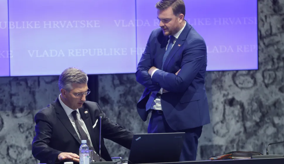 Zagreb, 03.10.2025.- Redovita sjednica Vlade RH. Na fotografiji Andrej Plenković, Marko Primorac.foto HINA/ Admir BULJUBAŠIĆ/ abu
