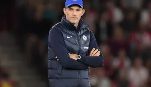 epa10166531 (FILE) - Chelsea's manager Thomas Tuchel reacts during the English Premier League soccer match between Southampton FC and Chelsea FC in Southampton, Britain, 30 August 2022 (re-issued 07 September 2022). Chelsea parted company with manager Thomas Tuchel the club announced on their website on 07 September 2022. EPA/VINCE MIGNOTT EDITORIAL USE ONLY. No use with unauthorized audio, video, data, fixture lists, club/league logos or 'live' services. Online in-match use limited to 120 images, no video emulation. No use in betting, games or single club/league/player publications