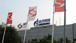 The headquarter of Gazprom and Naftna Industrija Srbije (NIS) are pictured in Belgrade, Serbia, 31 August 2012. Russian company Gazprom has purchased NIS. Photo: Thomas Brey/DPA/PIXSELL