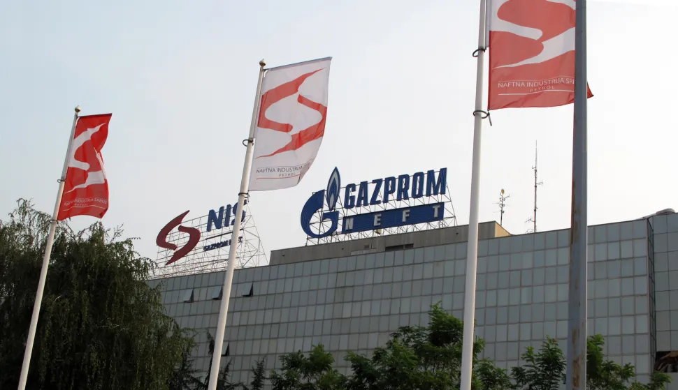 The headquarter of Gazprom and Naftna Industrija Srbije (NIS) are pictured in Belgrade, Serbia, 31 August 2012. Russian company Gazprom has purchased NIS. Photo: Thomas Brey/DPA/PIXSELL