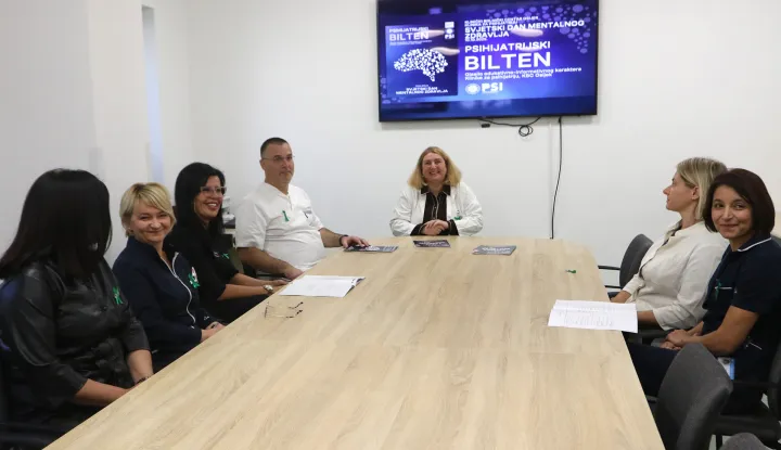 Osijek, 10. 10. 2025, Klinika za psihijatriju KBC-a Osijek. Svjetski dan mentalnog zdravlja i 1. broj časopisa klinike, Psihijatriski bilten.snimio GOJKO MITIĆ