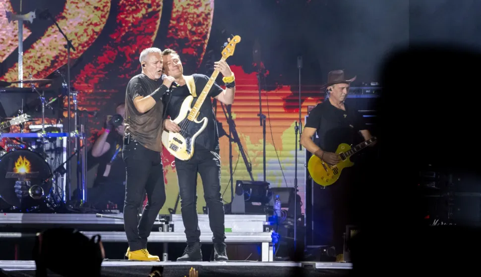 Sinj, 04.08.2025. - Marko Perković Thompson održao koncert na ispunjenom sinjskom Hipodromu.foto HINA/ Miroslav Lelas/ lm