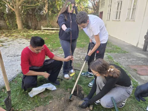 U okviru projekta "Solidarna zajednica" održana volonterska akcija pod nazivom "Voćka danas - plodovi sutra" u Prvoj srednjoj školi Vukovar 