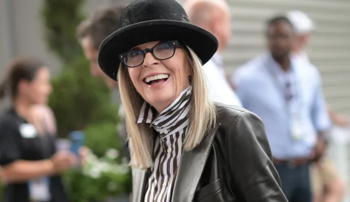 Diane Keaton attends the Women?s Singles Final match between US?s Coco Gauff and Belarus?s Aryna Sabalenka at the 2023 US Open tennis tournament at the USTA Billie Jean King National Tennis Center, Flushing Corona Park, New York, NY, September 9, 2023. (Photo by Anthony Behar/Sipa USA) Photo: Anthony Behar/SIPA USA