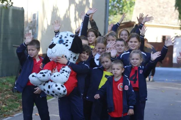 Tenja, 12. 10. 2025, Tenja, Vlatka Mačeka 10. Vatrogasno natjecanje I. kup DVD Osijek - Tenja za djecu.snimio GOJKO MITIĆ