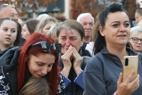 Osijek, 12. 10. 2025, Trg Ante Starčevića, Osječani se opraštaju od Halida Bešlića....snimio GOJKO MITIĆ