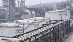 KOSTRENA, 12. 02.2025. RIJEKAINA INDUSTRIJA NAFTE RAFINERIJA RIJEKA URINJ TEMA SANACIJA ZAGADENJA ZAGADENJE MORA, CURENJE UGLJIKOHIDRATA....NAFTA, EKOLOGIJA, NA FOTO: SNIMIO SERGEJ DRECHSLER