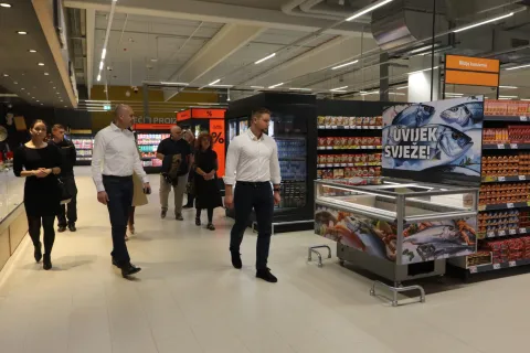 Osijek, 14. 10. 2025, Kaufland Retfala, obilazak Kauflanda pred sutrašnje otvorenje. snimio GOJKO MITIĆ
