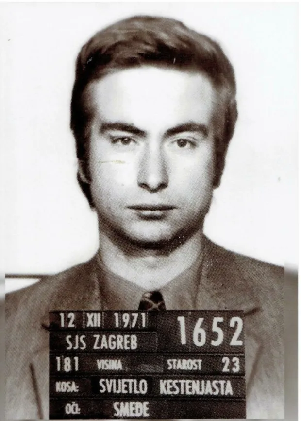 Dražen Budi&scaron;a, Fotografija prilikom uhićenja 1971. godine
